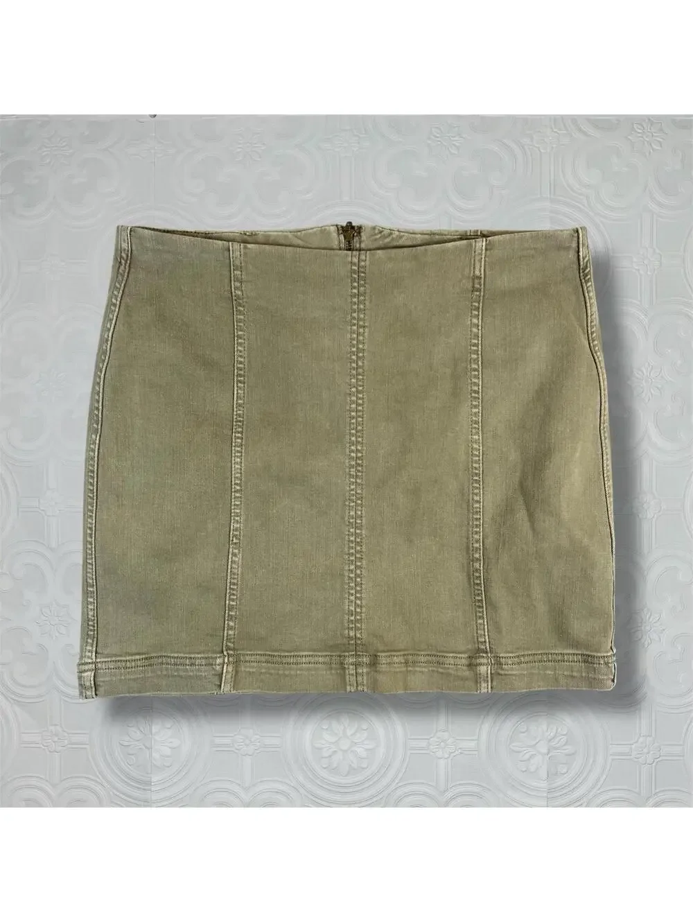 Free People Olive Green Mini Skirt